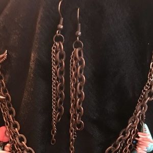 Copper earrings
